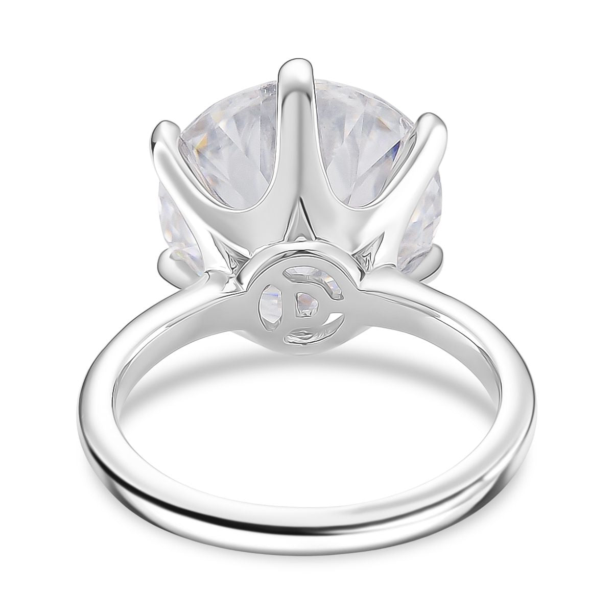 D'Joy Moissanit Ring und Anhänger mit 45cm Kette