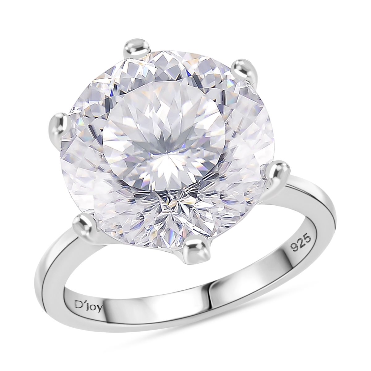 D'Joy Moissanit Ring und Anhänger mit 45cm Kette