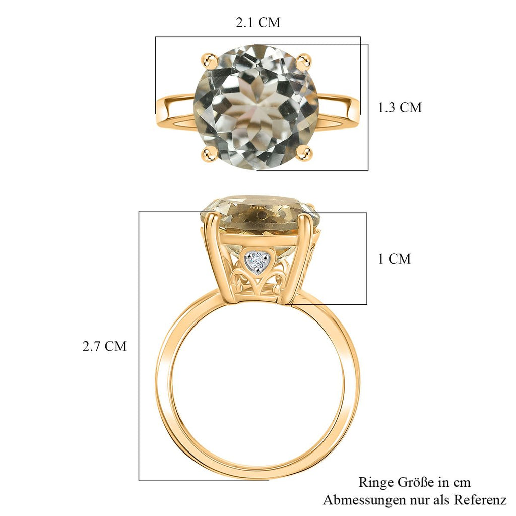 D’Joy AA Prasiolith und Zirkon Schmuckset