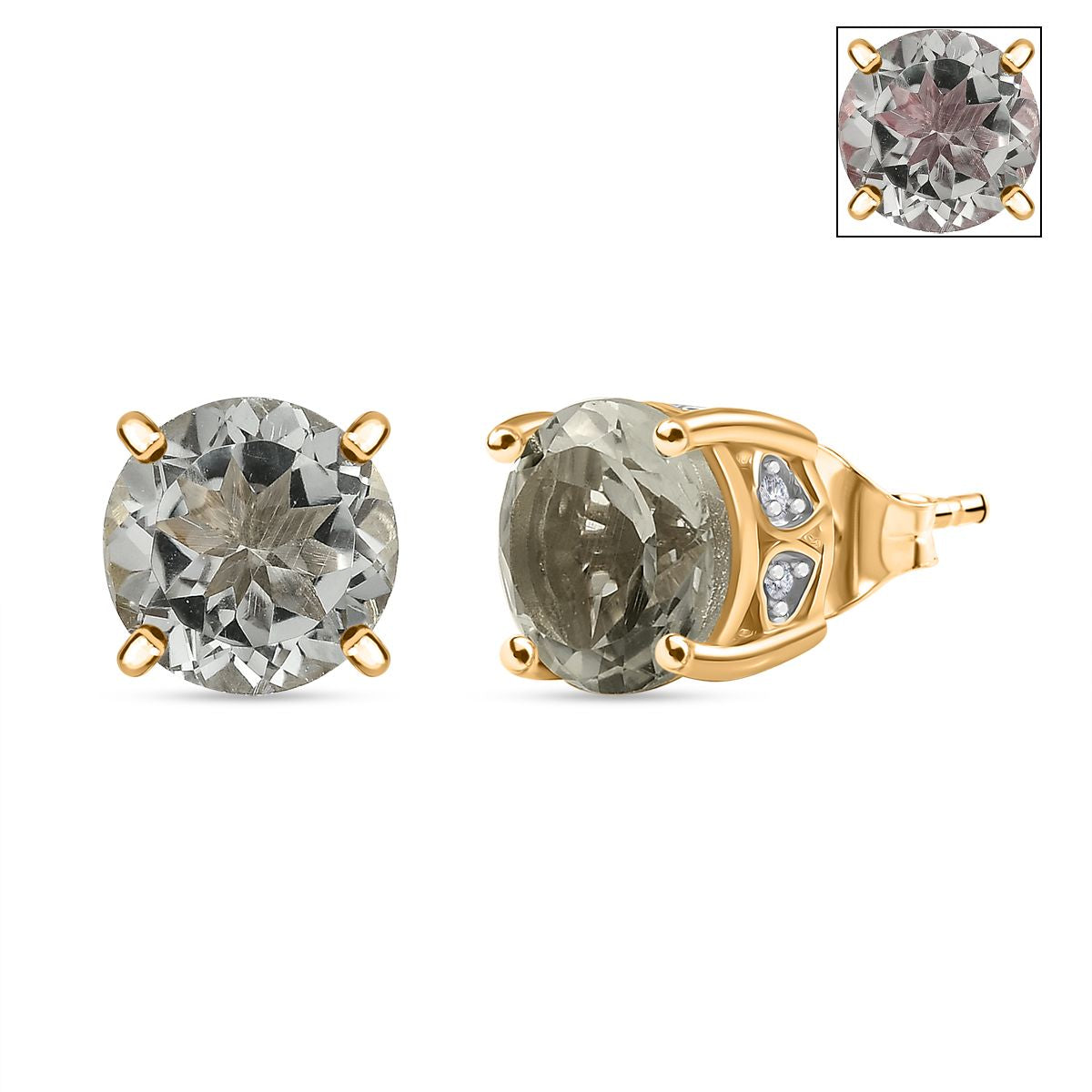 D’Joy AA Prasiolith und Zirkon Schmuckset