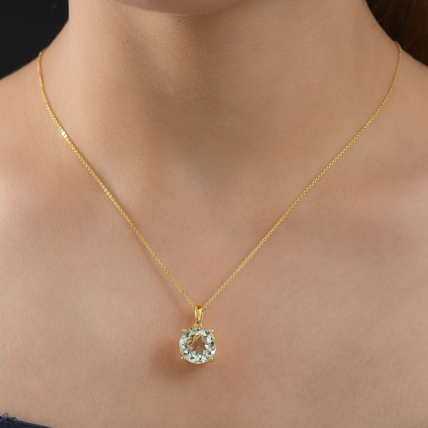 D’Joy AA Prasiolith und Zirkon Schmuckset