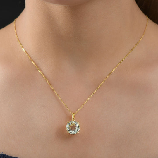 D’Joy AA Prasiolith und Zirkon Schmuckset