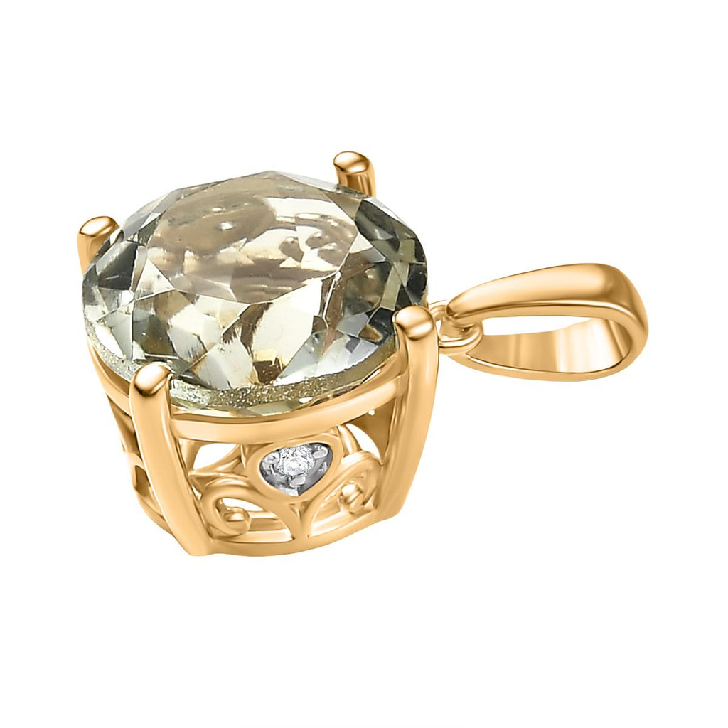 D’Joy AA Prasiolith und Zirkon Schmuckset