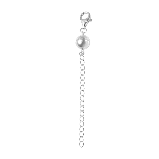 Magnetschließe mit Extender, 5 cm, 925 Silber vergoldet