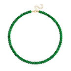 Grüne Quarzit 45+5cm Halskette und 17+5cm Armband