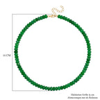 Grüne Quarzit 45+5cm Halskette und 17+5cm Armband