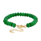 Grüne Quarzit 45+5cm Halskette und 17+5cm Armband