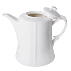 22 teiliges Porzellan geprägtes Tee-Set, 6 Tassen, 6 Teller, 7 Löffel, 1 Teekanne, 1 Zucker, 1 Milch