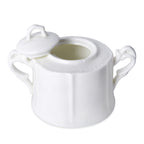 22 teiliges Porzellan geprägtes Tee-Set, 6 Tassen, 6 Teller, 7 Löffel, 1 Teekanne, 1 Zucker, 1 Milch
