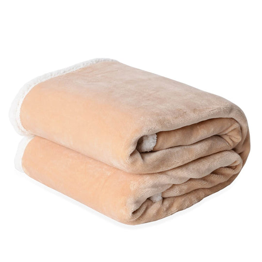Homesmart - Superweiche flauschige Flanelldecke (153 x 200 cm), Weinrot
