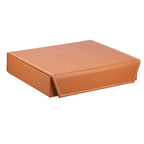 Öko-Kunstleder-Ring-Organizer mit Rollenablage, Cognac
