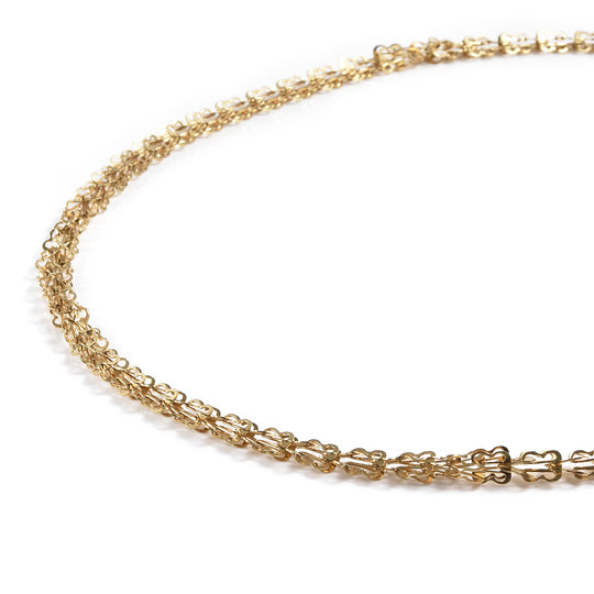Halskette, ca. 60+5 cm in 316L Edelstahl , goldfarben