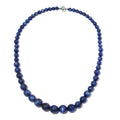 Kyanit Halskette mit Magnetschloss, 50 cm, 925 Silber rhodiniert ca. 446,50 ct