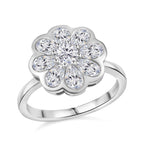 D’Joy Moissanit Ring und Anhänger mit 50cm Kette