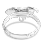 D'Joy Royal Bali Ring und 45cm Halskette im Elefant-Design, 925 Silber
