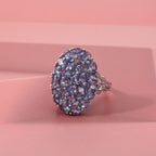 D'Joy Tansanit und Zirkon Ring und Anhänger mit 50cm Kette