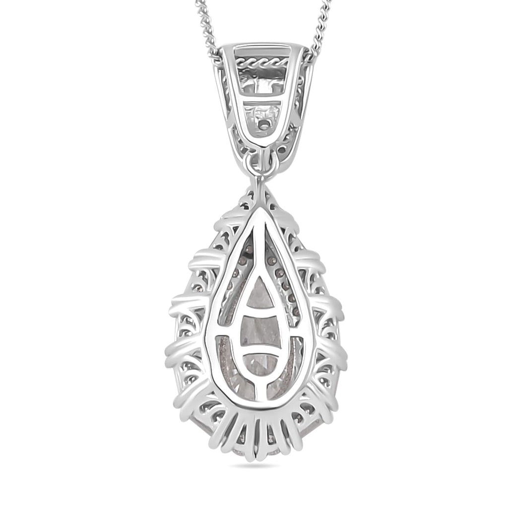 D'Joy Moissanit Ring und Anhänger mit 50 Kette