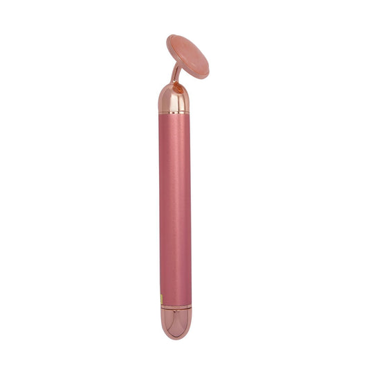4-in-1 Beauty Bar Gesichtsmassagegerät, Rosenquarz, Größe 15 cm