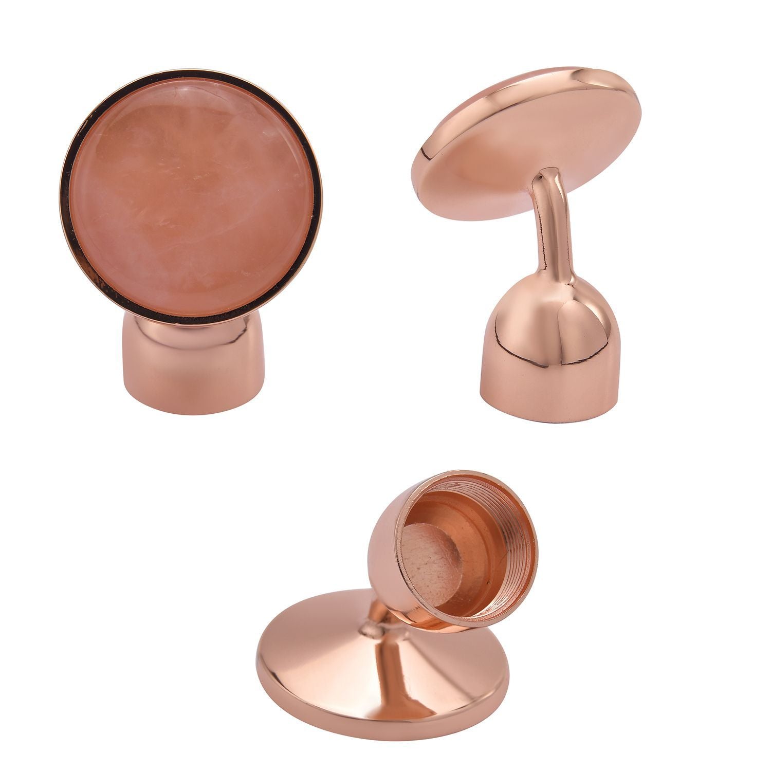 4-in-1 Beauty Bar Gesichtsmassagegerät, Rosenquarz, Größe 15 cm