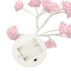 Gartenblumen-Tischlampe, rosa