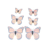 42-teiliges Set mit mehrfarbigen 3D-Schmetterlingsmagneten