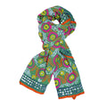 Phulkari Schal aus Viskose, Einheitsgröße, grün