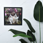 Realistisches 5D Katzen-Gemälde, Größe 43,5x43,5x1,2 cm, Mehrfarbig