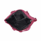 Wasserabweisende Crossbody Tasche mit Multifächer, 36x33x15 cm, himbeerfarbe