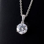Feinster Zirkonia Schmuckset 925 Silber platiniert ca. 1.50 ct