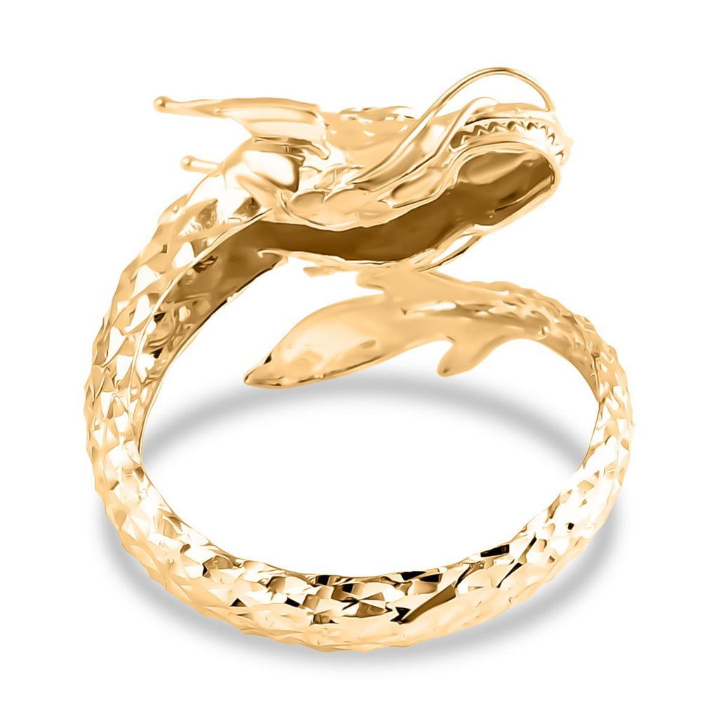 Royal Bali Kollektion- Drachen Ring und Anhänger in 375 Gold