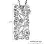 ALLORO Ring, Creolen und Anhänger mit Diamantakzenten, Silber platiniert