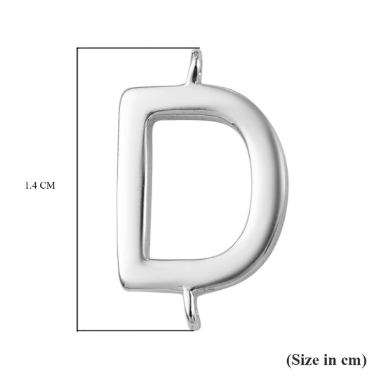 D Initiale Charme 925 Silber platiniert