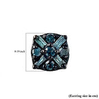 CULLINAN MINE - Blauer Diamant Ohrringe 925 Silber Platiniert ca. 0.15 ct