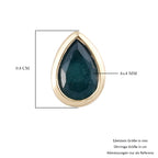 Blaugrüne Grandidierit-Ohrstecker, 375 Gelbgold ca. 0,69 ct
