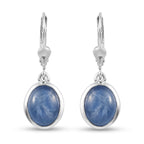 Kyanit Ohrringe 925 Silber platiniert ca. 5,21 ct