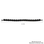 Shungit flexibel Armband ca. 20 cm lange mit Magnetschloss 925 Silber rhodiniert