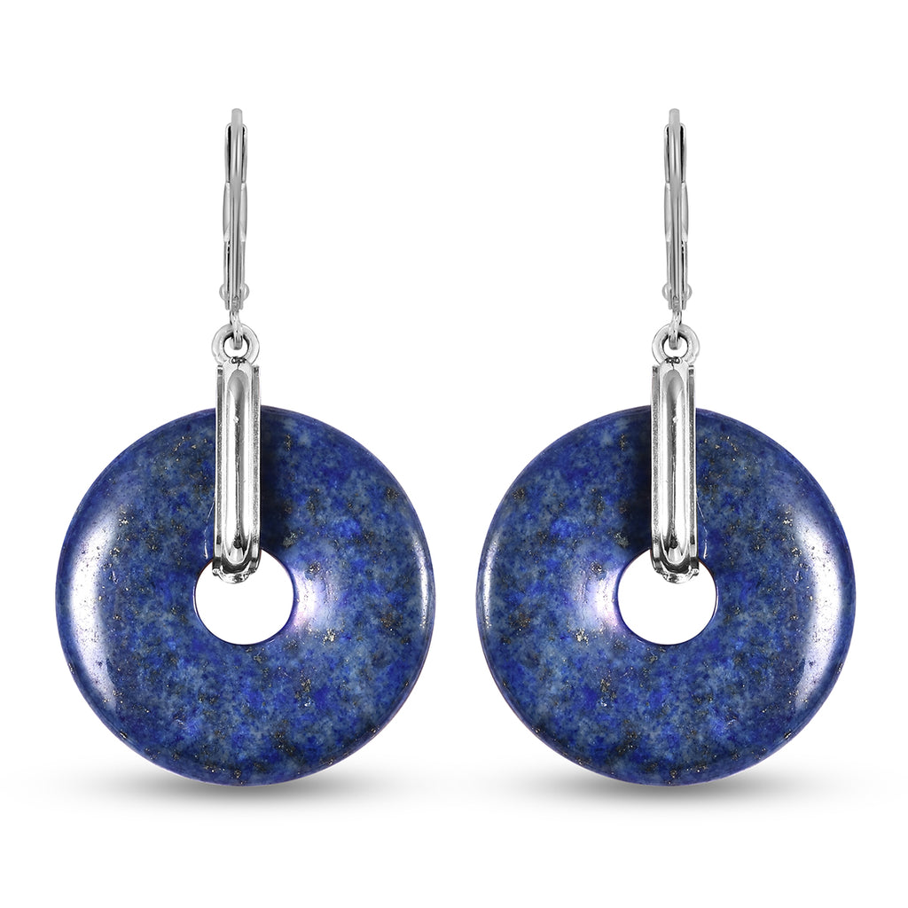 Lapislazuli Ohrringe in Edelstahl