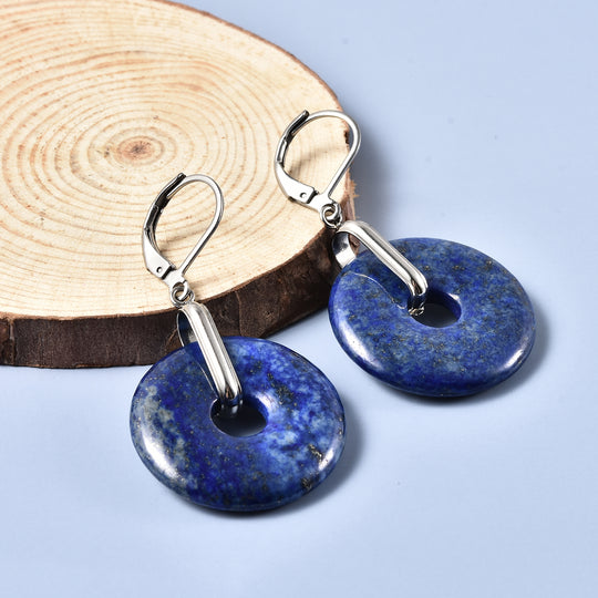 Lapislazuli Ohrringe in Edelstahl