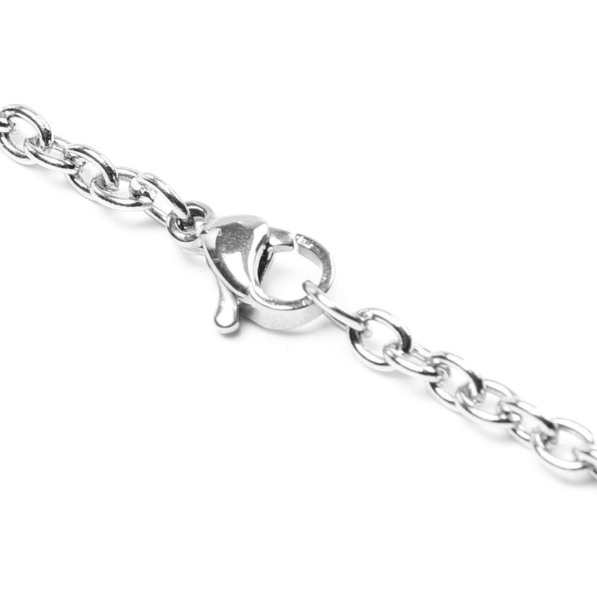 Grüner Aventurin Anhänger mit Kette ca. 50 cm in Edelstahl