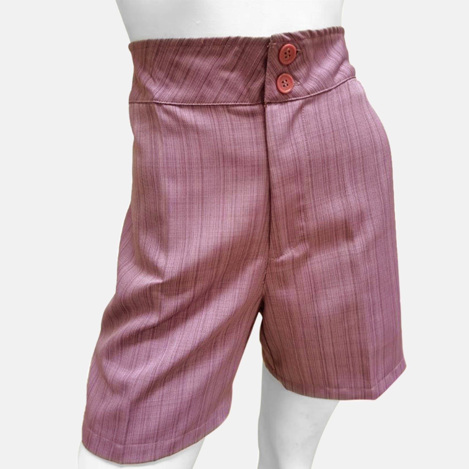 Unifarbene Shorts für Frauen, Gletschergrau, Violett, Größe 40