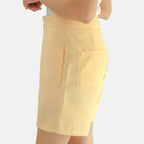 Unifarbene Shorts für Frauen, Beige, Größe 36