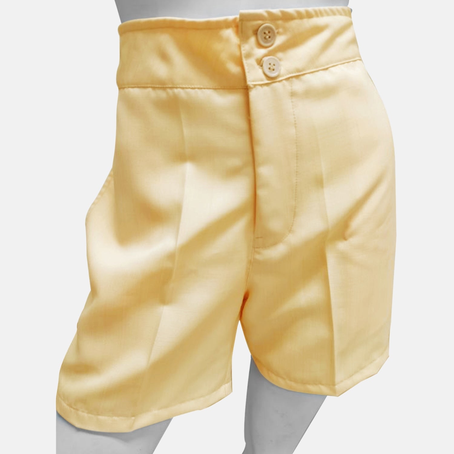 Unifarbene Shorts für Frauen, Beige, Größe 36