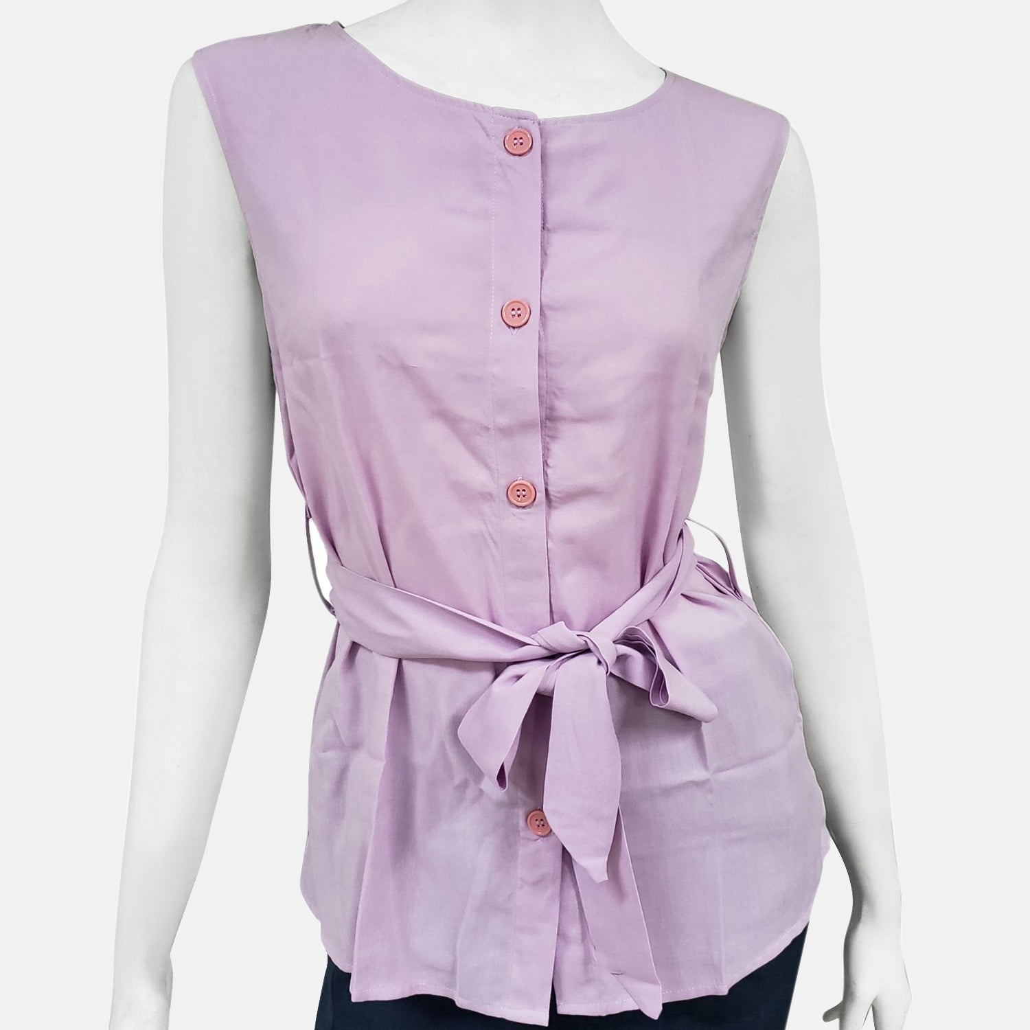 Frauen kurzes Ärmel Top, Pastell Rosa, Größe 38