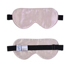 Serenity Night: Kissenbezug, Haargummi und Augenmaske aus 100% Maulbeerseiden, 40x80 cm, cm und 23,5x10,5 cm, Champagner, 3 teilig