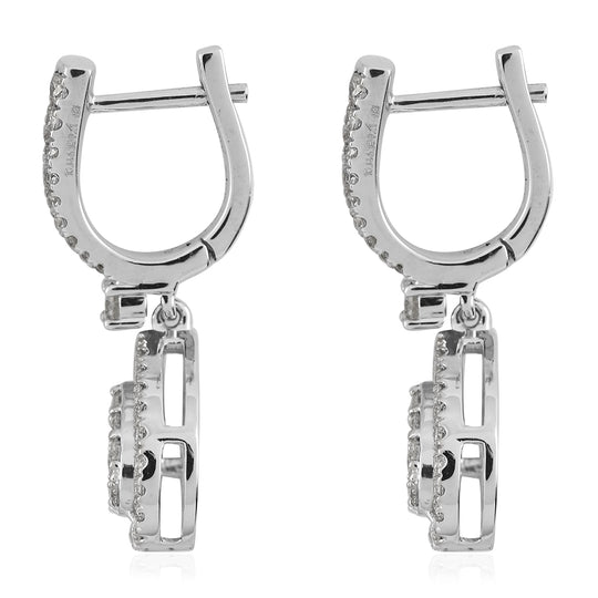 RHAPSODY Diamant-Ohrringe, IGI zertifiziert VS E-F, 950 Platin ca. 1.02 ct