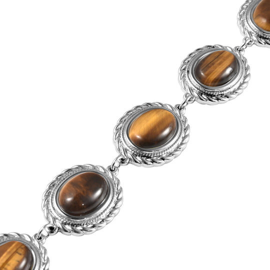 Gelbes Tigerauge-Armband, ca. 20 cm, ca. 19.30 ct