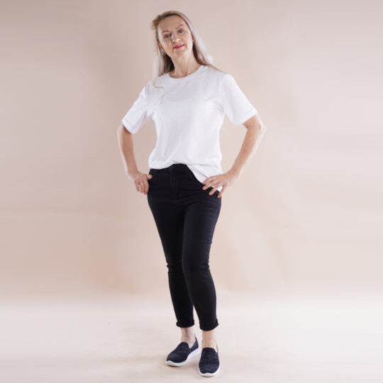 LA MAREY - Damenschuhe mit rutschfester Sohle, Größe 37, Dunkelblau