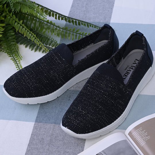 LA MAREY - Damenschuhe mit rutschfester Sohle, Größe 37, Dunkelblau