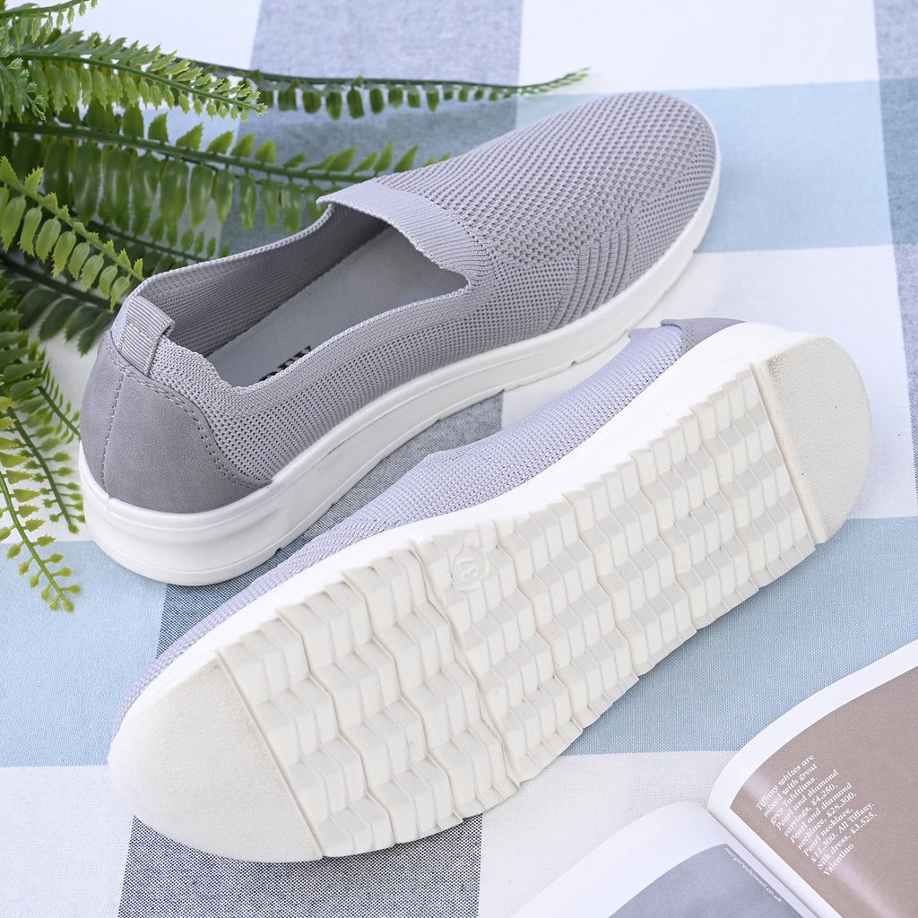 LA MAREY - Damenschuhe mit rutschfester Sohle, Größe 38, Grau