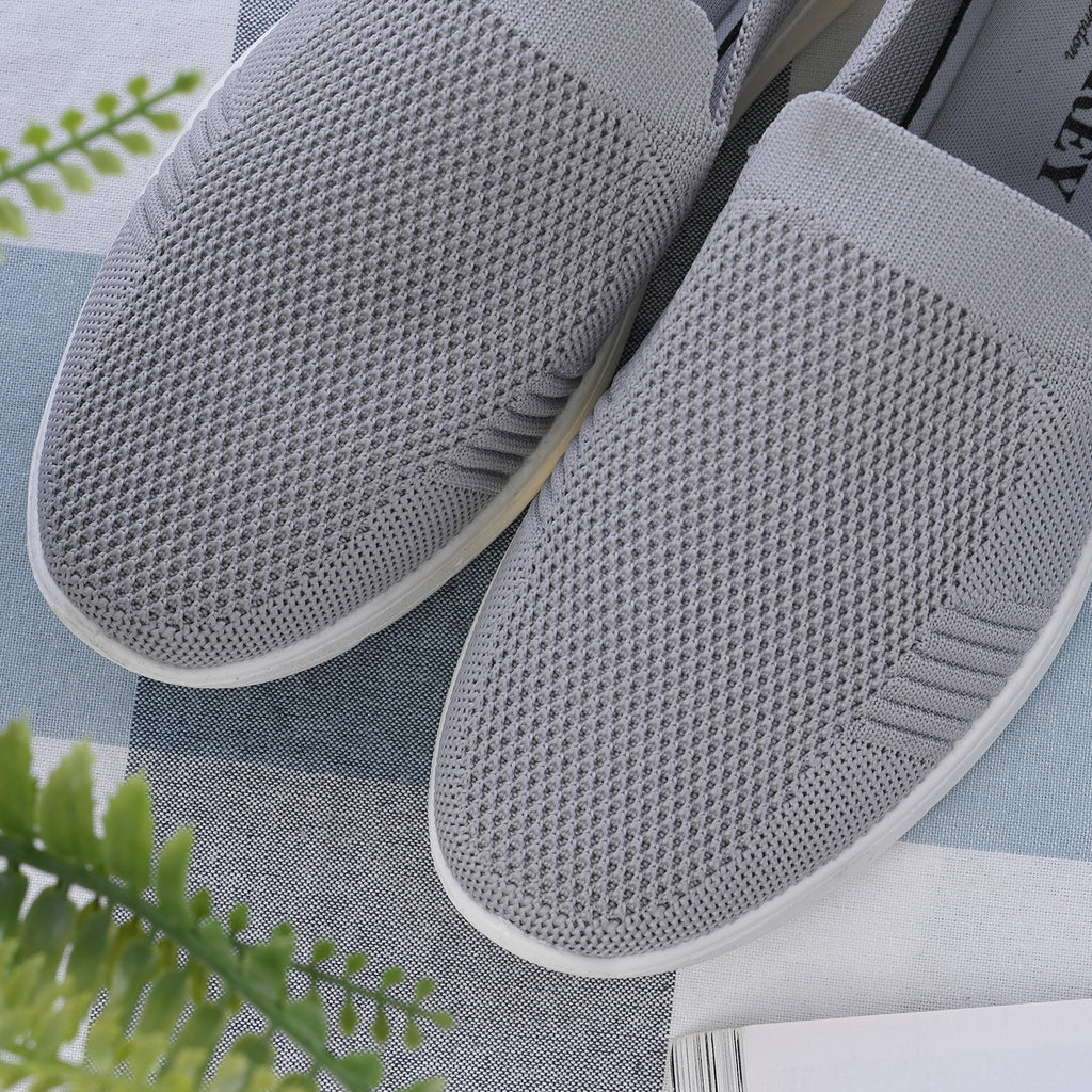 LA MAREY - Damenschuhe mit rutschfester Sohle, Größe 38, Grau